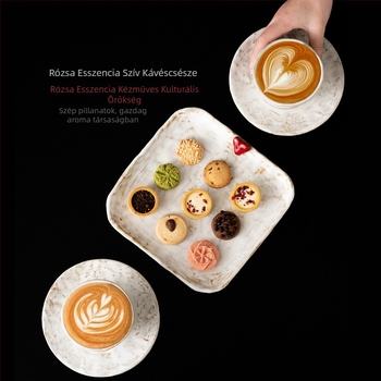 Kávéscsésze – kézzel készített kerámia latte-art bögre, Wubentang, személyre szabás elérhető, ajándékdoboza csomagolás