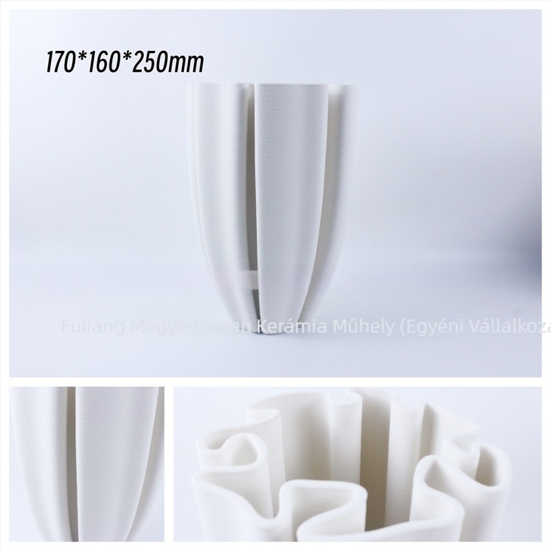 Porcelán váza, modern minimalista stílus; anyag: porcelán; kategória: váza; csomagolás: szokásos csomagolás.