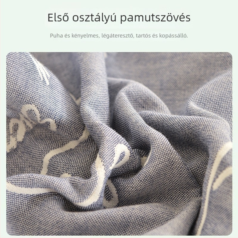 An Luqi 100% pamut dupla párnahuzat, logó nélküli
