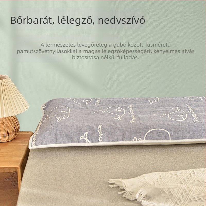 An Luqi 100% pamut dupla párnahuzat, logó nélküli