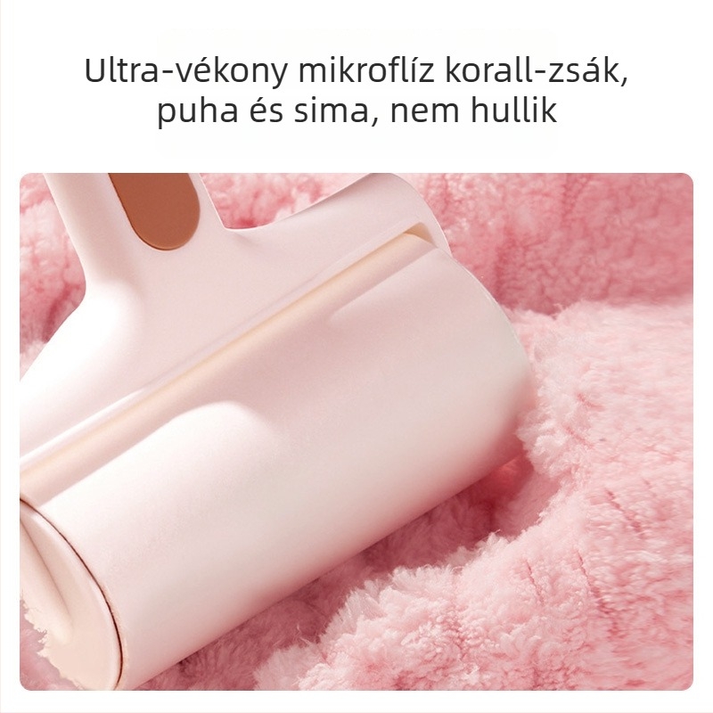 Korall fleece hajszárítósapka, kettős réteg, nőknek, 50–79 g, 32 szálas fonal, magas‑alacsony szálak