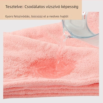 Korall fleece-ből készült hajszárító sapka nőknek, 150D szál, 140–169 g, varrás, egyszerű szövés