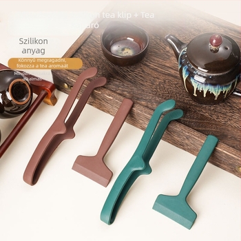 Rozsdamentes acél tea clip integrált csipesszel és reszelővel – modern minimalist design, ajándékdobozos csomagolás, 0.1 kg
