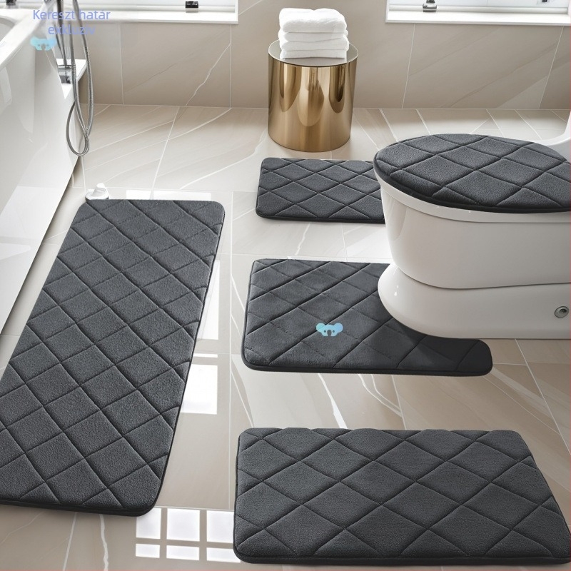 Fürdőszobai szőnyeg szett – TPE anyag, nappali számára, modern minimalist stílus, kód Twxjd601099570596632
