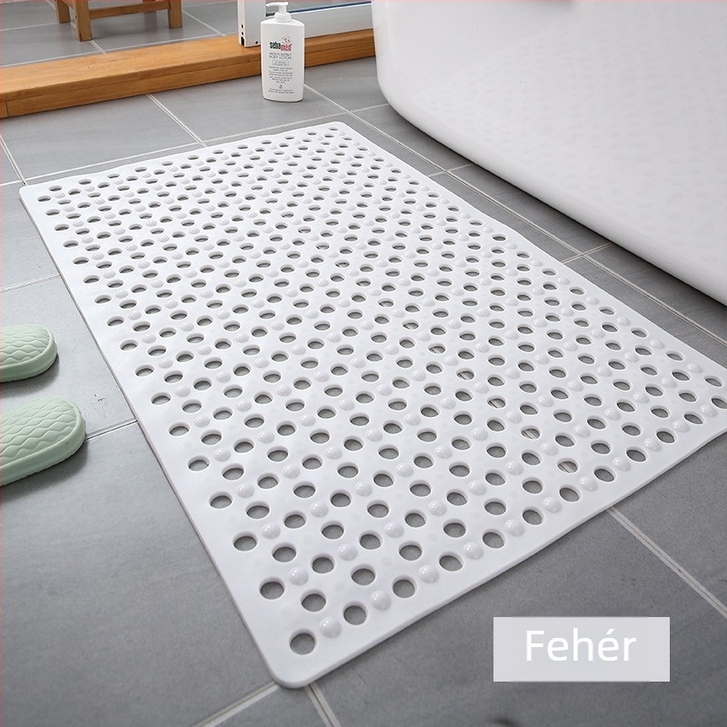 Fürdőszobai PVC szövött padlómat, négyszögletes, gépi mosás, modern letisztult stílus