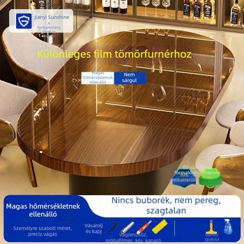 Átlátszó önöntapadós védőfólia bútorokra (PET, 99% PET tartalom, egyszerű és modern stílus)