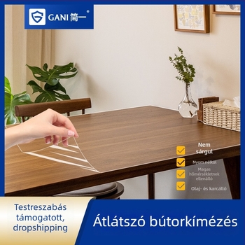 Átlátszó önöntapadós védőfólia bútorokra (PET, 99% PET tartalom, egyszerű és modern stílus)