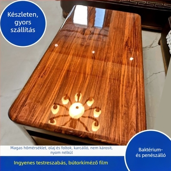 Átlátszó önöntapadós védőfólia bútorokra (PET, 99% PET tartalom, egyszerű és modern stílus)