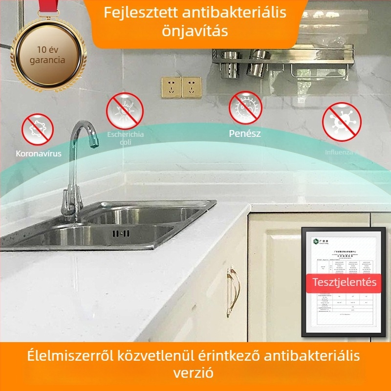 Átlátszó önöntapadós védőfólia bútorokra (PET, 99% PET tartalom, egyszerű és modern stílus)