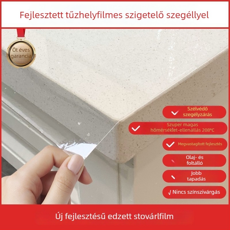 Átlátszó önöntapadós védőfólia bútorokra (PET, 99% PET tartalom, egyszerű és modern stílus)
