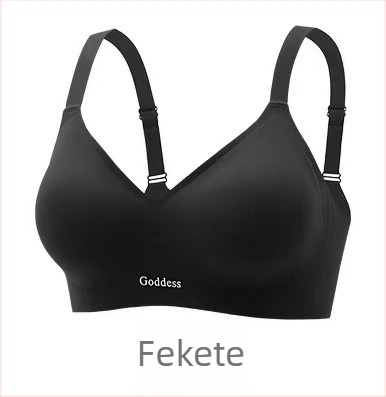 Caidanqi 196 Sportmelltartó, 3/4-es kosár, vékony formázott kosár, Ice Silk nylon keverék, rögzített vállpántok, hátul három sor kapocs