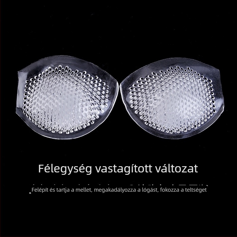 Szilikon mellbetétek, vastagított, légáteresztő, öntapadók, áttetsző betétek