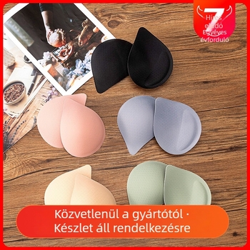 Melltartya betét, vízcsepp alakú pamut betét, közepes vastagság, nyom nélkül dizájn, Chu Mu Ying