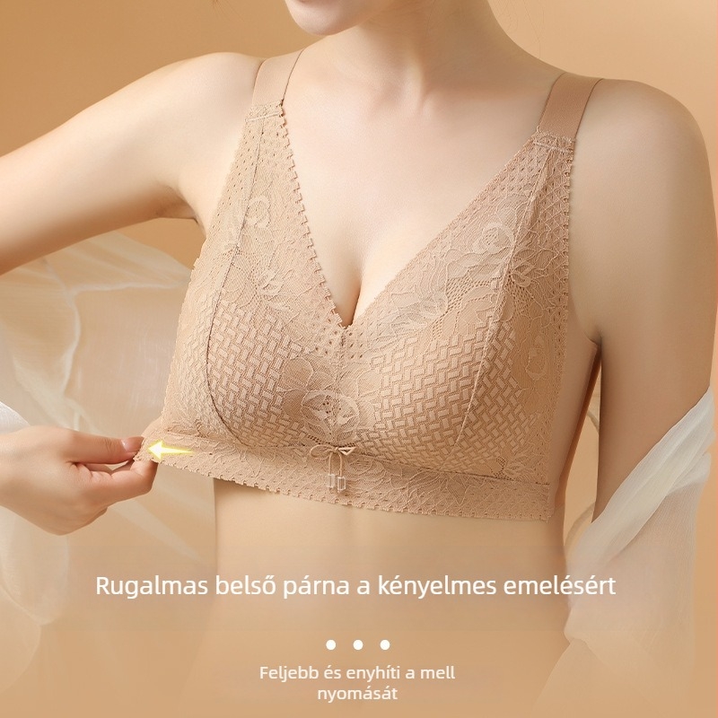 Luxus Modal Latex Kosaras Melltartó, 3/4 Kosár, Rögzített Dupla Vállpántok, Poliészter Bélés 50–70%