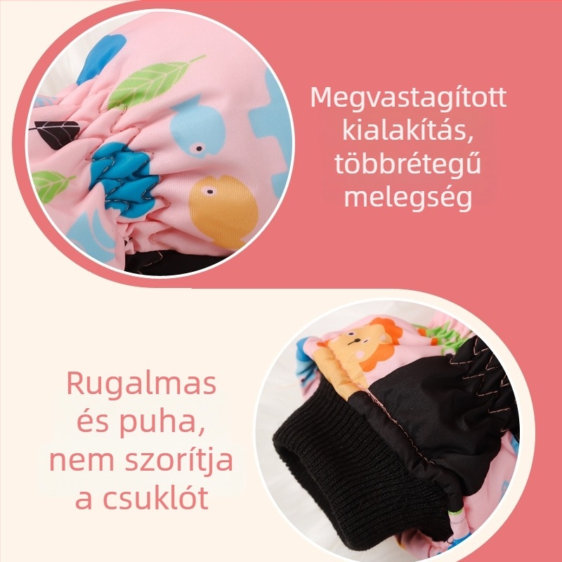 3–10 éves gyerekeknek síkesztyű, téli havazós játékhoz, uniszex, meleg és vízálló