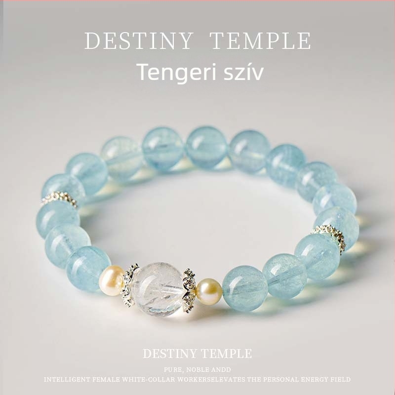 Crystal Wing kézműves kristály karkötő nőknek – minimalist dizájn, friss és édes stílus; anyag: kristály; kidolgozás: kézzel készített; forma: egyéb