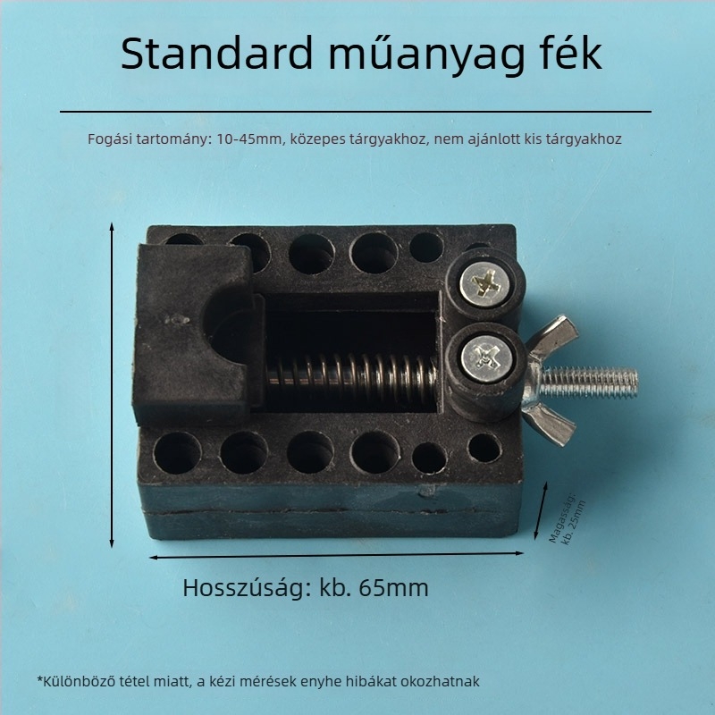 Mini asztali csavaros szorító test alumíniumötvözet – diógyöngyök rögzítésére, gyöngyszorító és diótartó