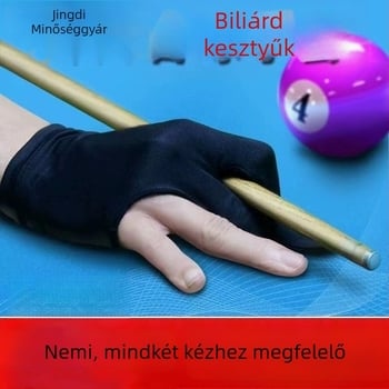Biliárd kesztyű, ujjak nélkül, lélegző, kopásálló, csúszásmentes, férfiaknak