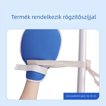 Ágyhoz kötött idős személyek demenciával — karcolás elleni, lélegző pamut kesztyű, modell 125, kézre, infravörös fűtés