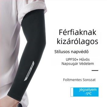 Férfi jégselyem karvédő nyárra, UV-védelem, modal rost és Spandex anyaggal, ideális szabadtéri tevékenységekhez