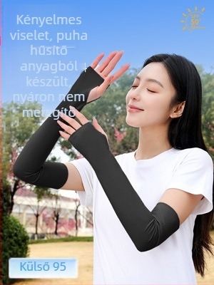 UV védelmet nyújtó karvédő, nylon-ice silk, uniszex, kültéri sportokhoz, 390 g