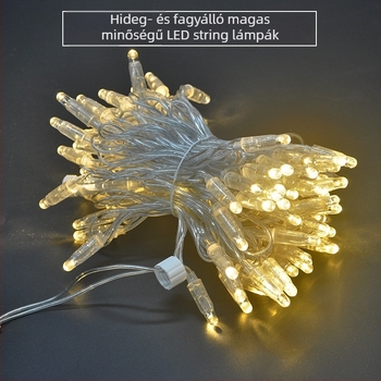 Kültéri IP67 vízálló füzérvilágítás távirányítóval, 0,06W, 220V DC, FYTY modell, kempinghez/ünnephez/esküvőhöz/udvarra