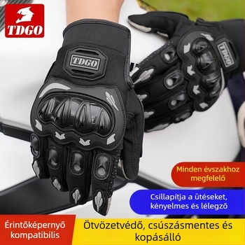 TDGO Kerékpáros kesztyűk, szétválasztott ujjak, közepes vastagság, poliészter, uniszex felnőttek