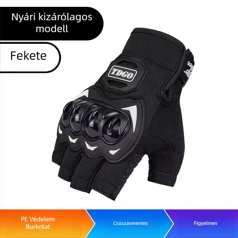 TDGO Kerékpáros kesztyűk, szétválasztott ujjak, közepes vastagság, poliészter, uniszex felnőttek