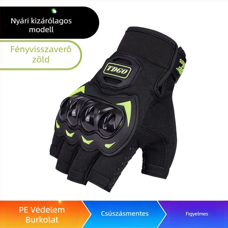 TDGO Kerékpáros kesztyűk, szétválasztott ujjak, közepes vastagság, poliészter, uniszex felnőttek