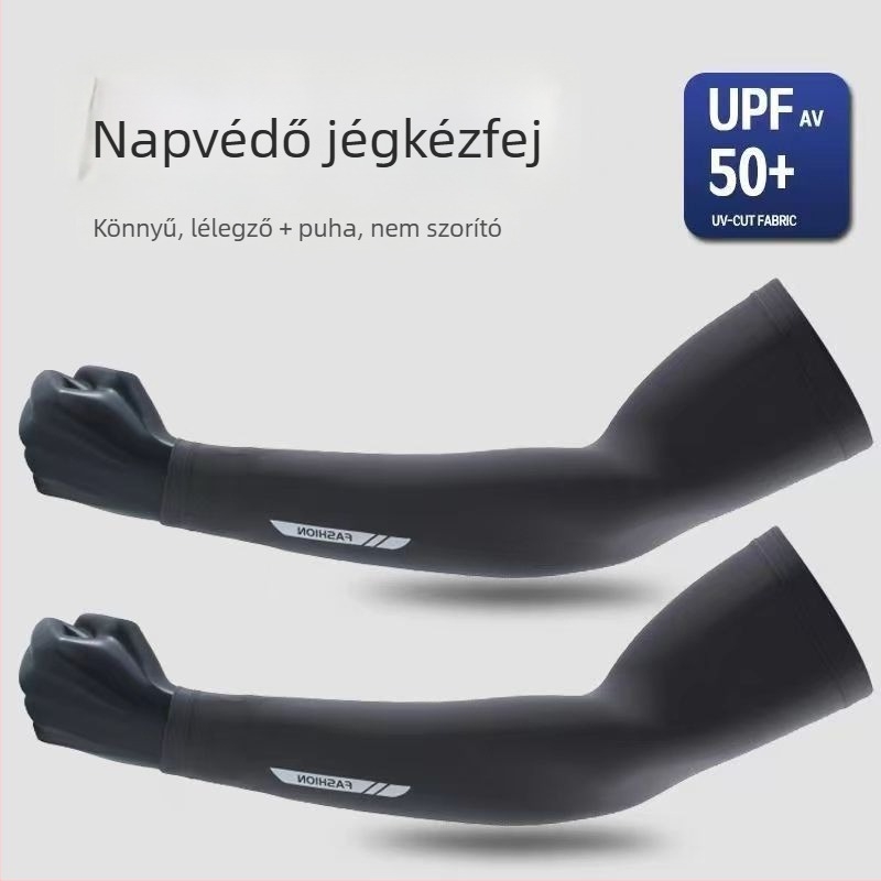 Nyári karvédő, UV védelem, lélegző Ice Silk anyag, nylon >96%, kerékpározáshoz és vezetéshez