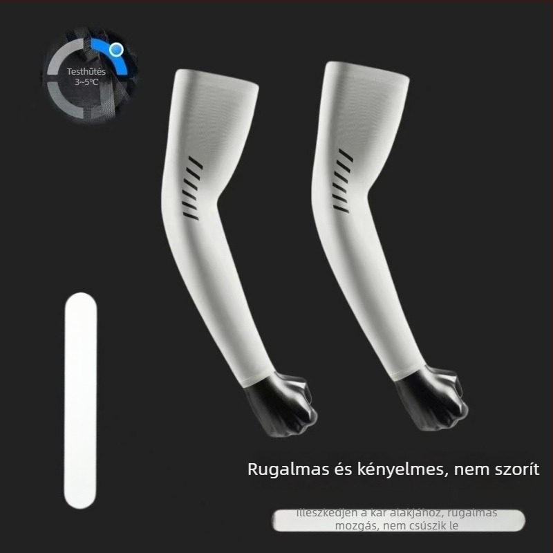 Nyári karvédő, UV védelem, lélegző Ice Silk anyag, nylon >96%, kerékpározáshoz és vezetéshez