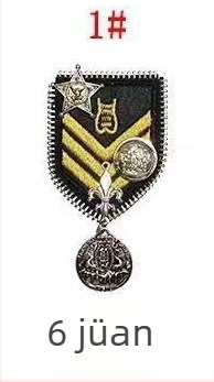 Egyenruha kitűző – uniszex stílus, Princess sorozat, anyag műanyag/gyanta, beépített ornament, kézzel készített, személyre szabás elérhető