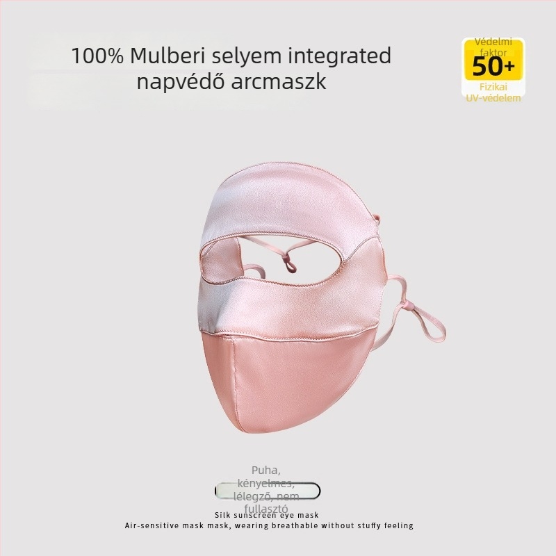 Mulberry Silk 19 Momme – teljes arcú napsugárvédő maszk UV védelemmel, kétoldalas