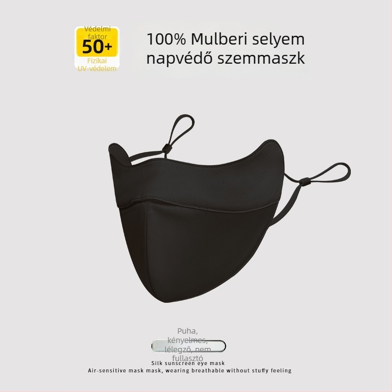 Mulberry Silk 19 Momme – teljes arcú napsugárvédő maszk UV védelemmel, kétoldalas