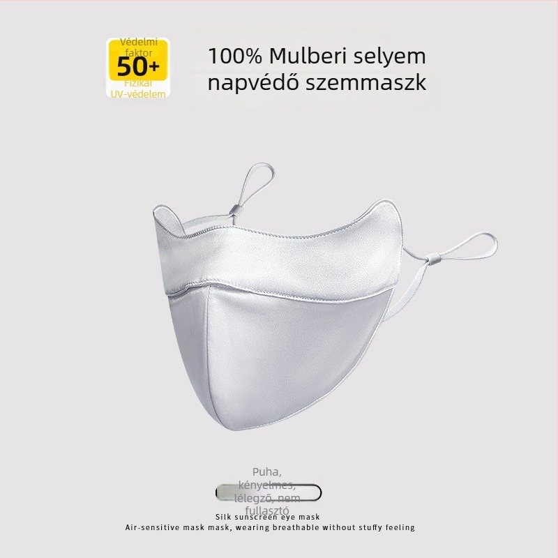 Mulberry Silk 19 Momme – teljes arcú napsugárvédő maszk UV védelemmel, kétoldalas