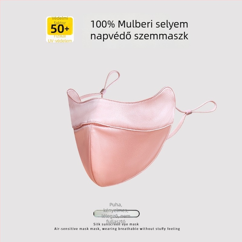 Mulberry Silk 19 Momme – teljes arcú napsugárvédő maszk UV védelemmel, kétoldalas