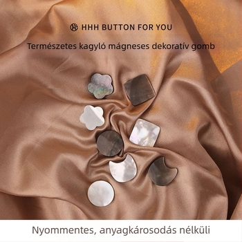 HHH FOR YOU Mágneses varrás nélküli kagylóhéj gomb ruházathoz – láthatatlan rögzítés, fix, ideális pizsamákhoz, pólókhoz, ingekhez, kardigánokhoz és pulóverekhez