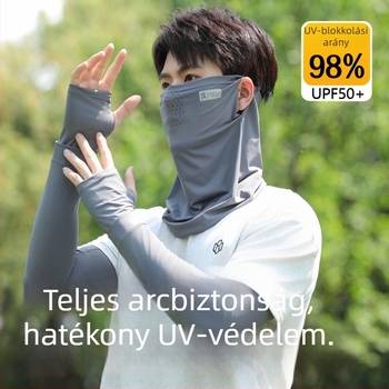 Kerékpáros teljes arcú maszk, lélegző, UV-védelem és árnyékolás — Nylon 81–95%
