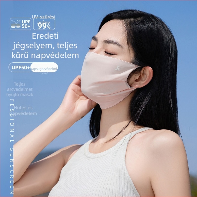 Napszemvédő maszk nőknek, légáteresztő, UV védelem, félfedés, nylon anyag, 81–95% nylon tartalom, univerzális stílus, 2024 tavasz