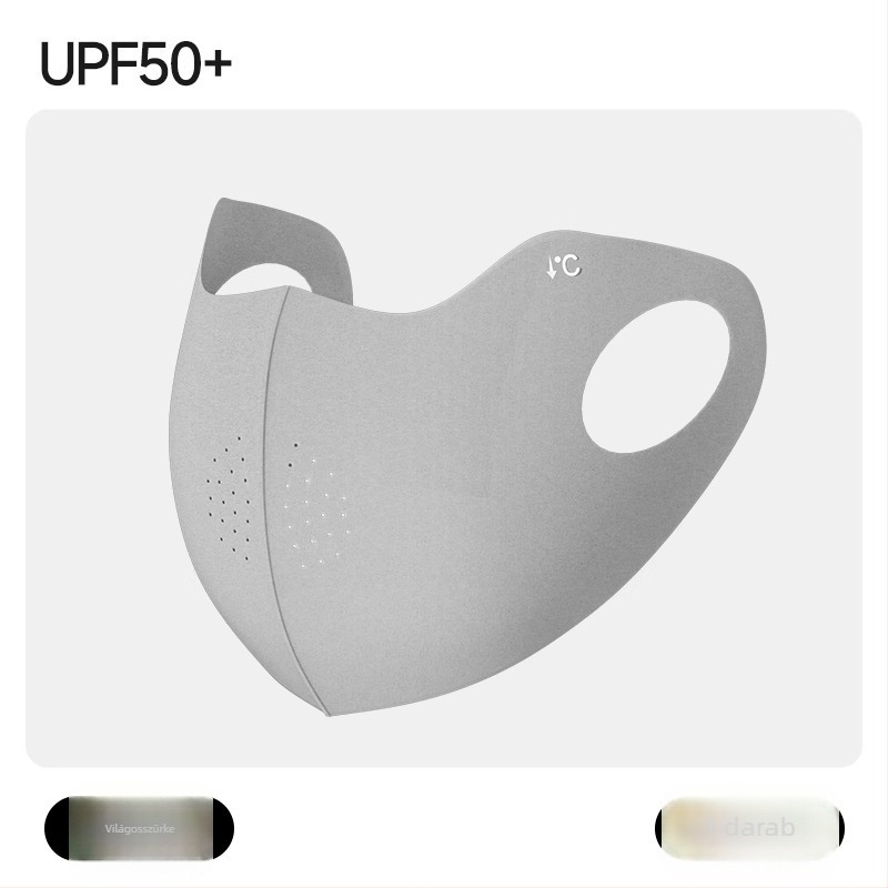 3D arcmaszk, UV-védelem, szemüveg párásodás elleni védelem, Ice Silk hűtőanyag, uniszex