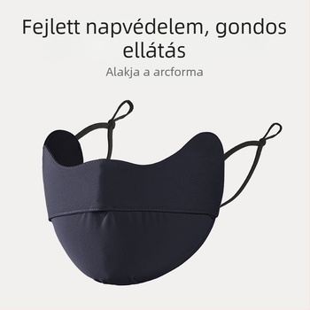 Nyári UV-védő arcmaszk fülrögzítéses kialakítás, uniszex; anyag: nylon; feldolgozás: viszkózszál