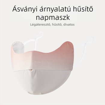 Nyári UV-védő arcmaszk fülrögzítéses kialakítás, uniszex; anyag: nylon; feldolgozás: viszkózszál
