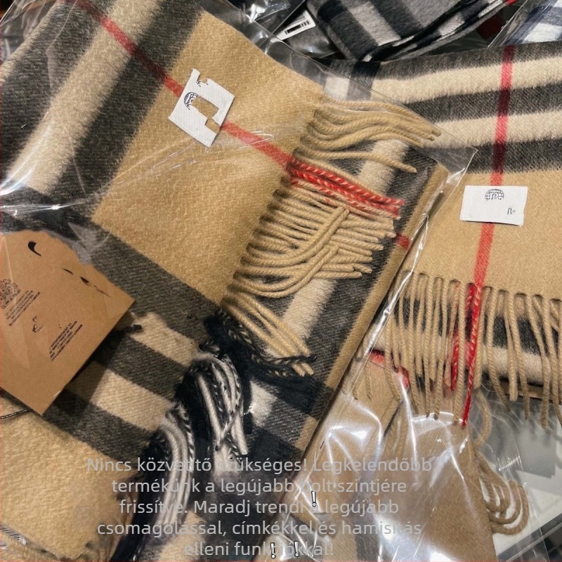 Uniszex sál kasmír gyapjú kockás mintával, kézzel készített, egyszerű szövés, téli meleg