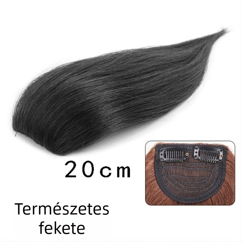 Paróka tömegnövelő pad, egyenes hajdarab, magas hőmérsékletű vezeték, mechanikus rögzítés, nem alkalmas forró festésre