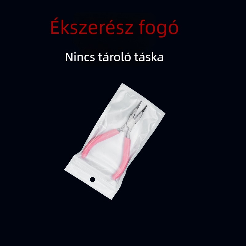 Ékszerkészítő fogók fülbevalókhoz, rozsdamentes acél, hímzés technológia, 2025 tavasza