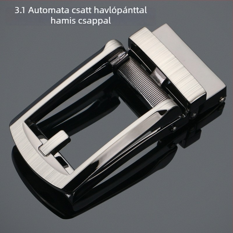 Ötvözetből készült automata övcsat férfiaknak – clip-on, divatos ingázó stílus, egész éves, testreszabható