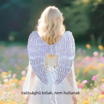 Angyalszárnyak – kézzel készített tollakból, rekvizit sminkhez és jelmezekhez