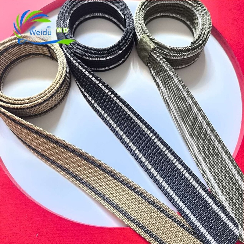 Nylon katonai öv, szélesség 3.8 cm, vastagság 2.5 mm, hossz 120 cm, tank mintázat, texturált