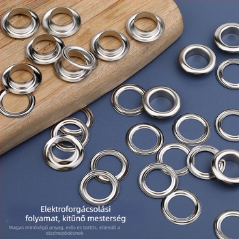 Eyelet szerelő fogó készlet – Ym márkájú szemzár készlet táskákhoz és ruházathoz, 100/200 készlet