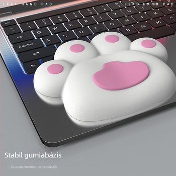 Csukló egérpad, kis méretű, gyanta felület, csuklópánttal, testre szabható